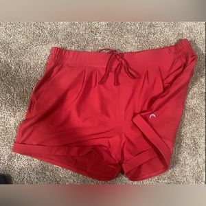Large Red Zyia shorts